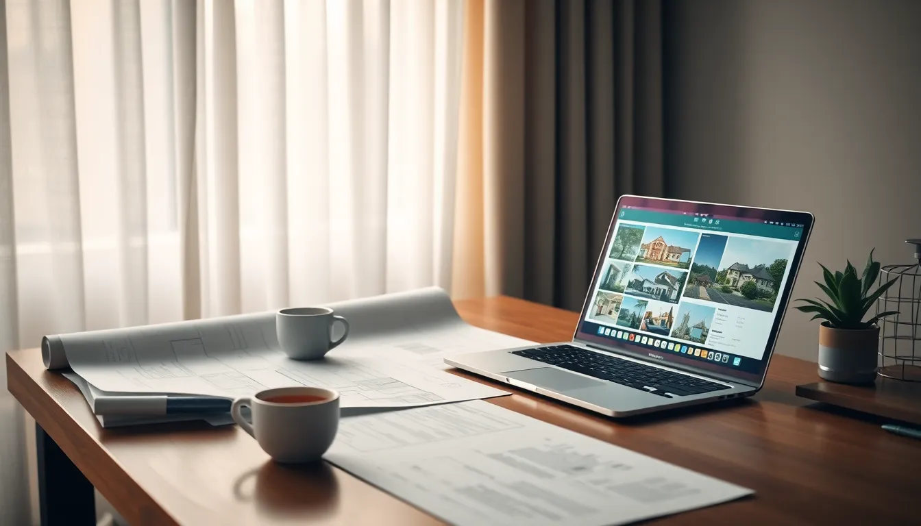 부동산 시장 차트와 분석 자료를 보고 있는 투자자 이미지