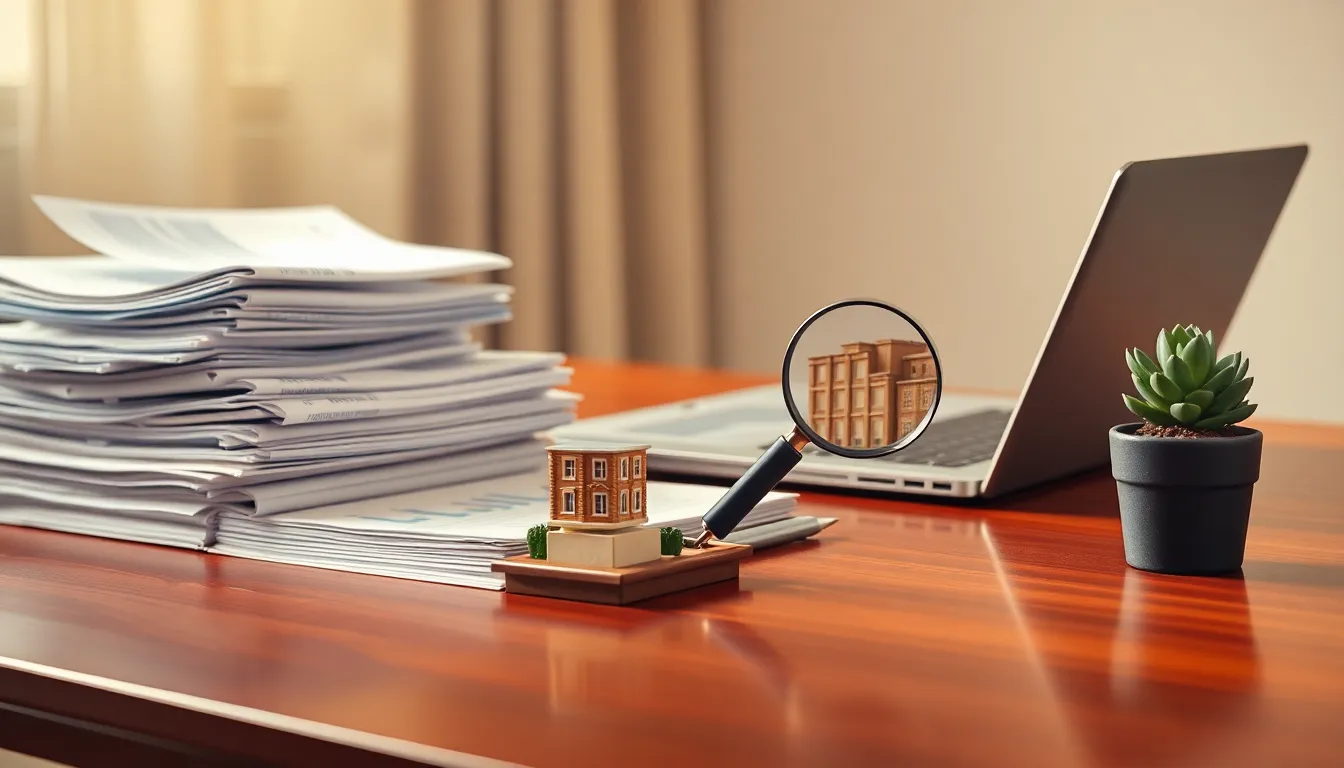 외국인 투자자들이 부동산 정보를 살펴보는 이미지