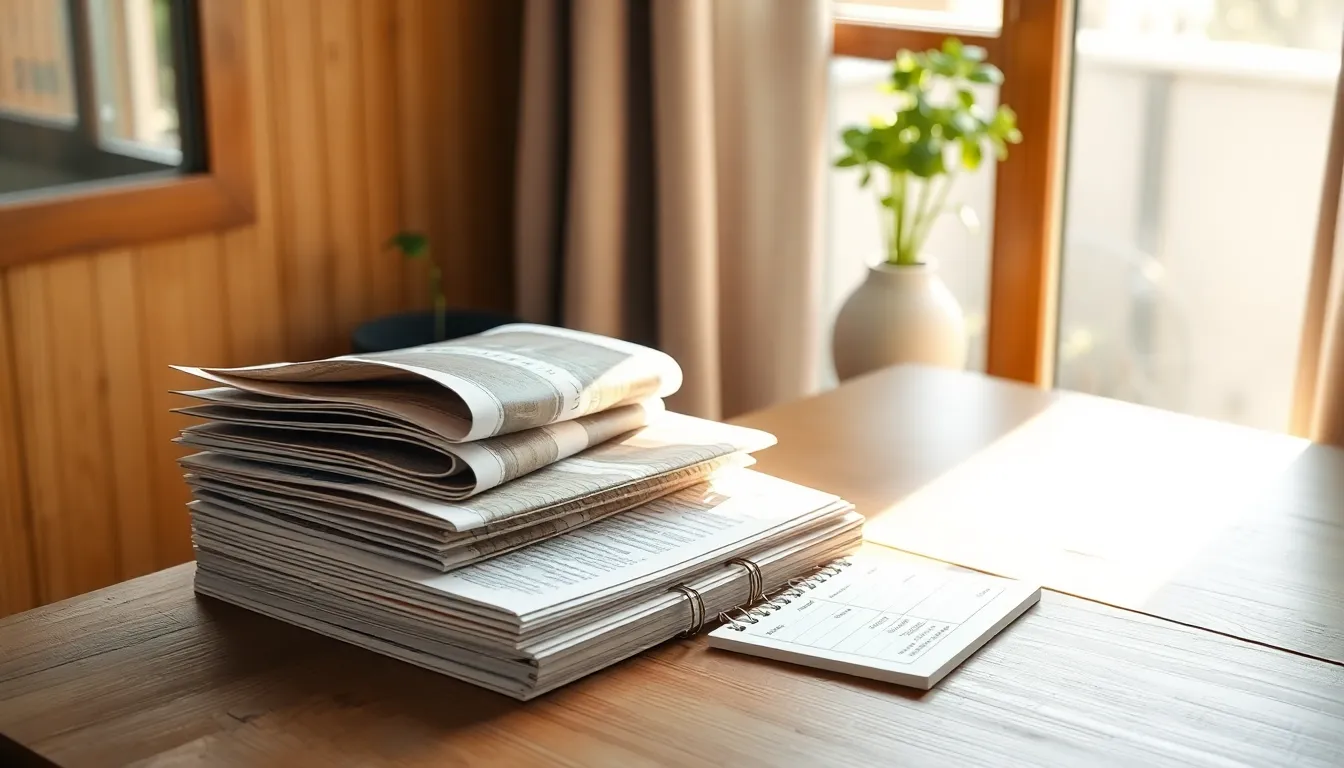 전세 계약 서류 검토 중인 모습