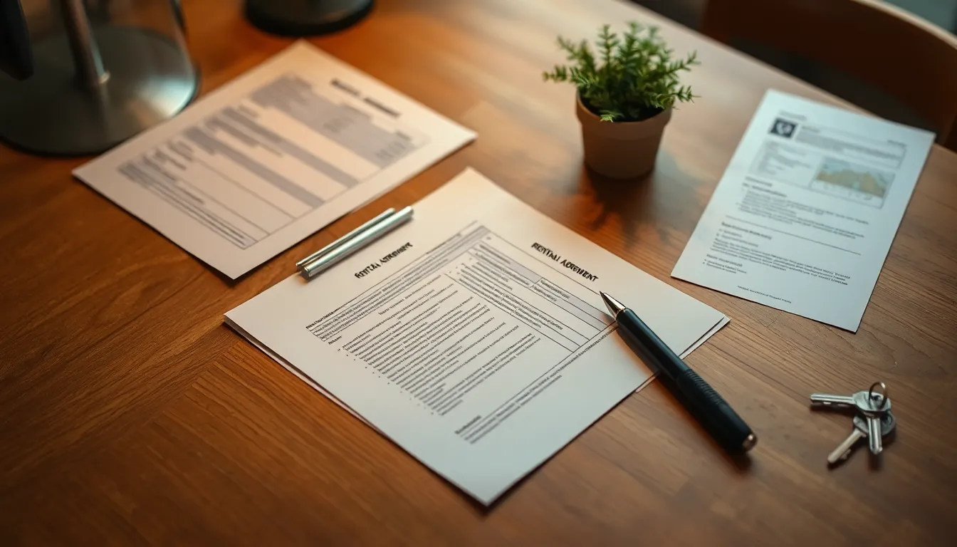 부동산 계약 서류 검토 및 상담 장면